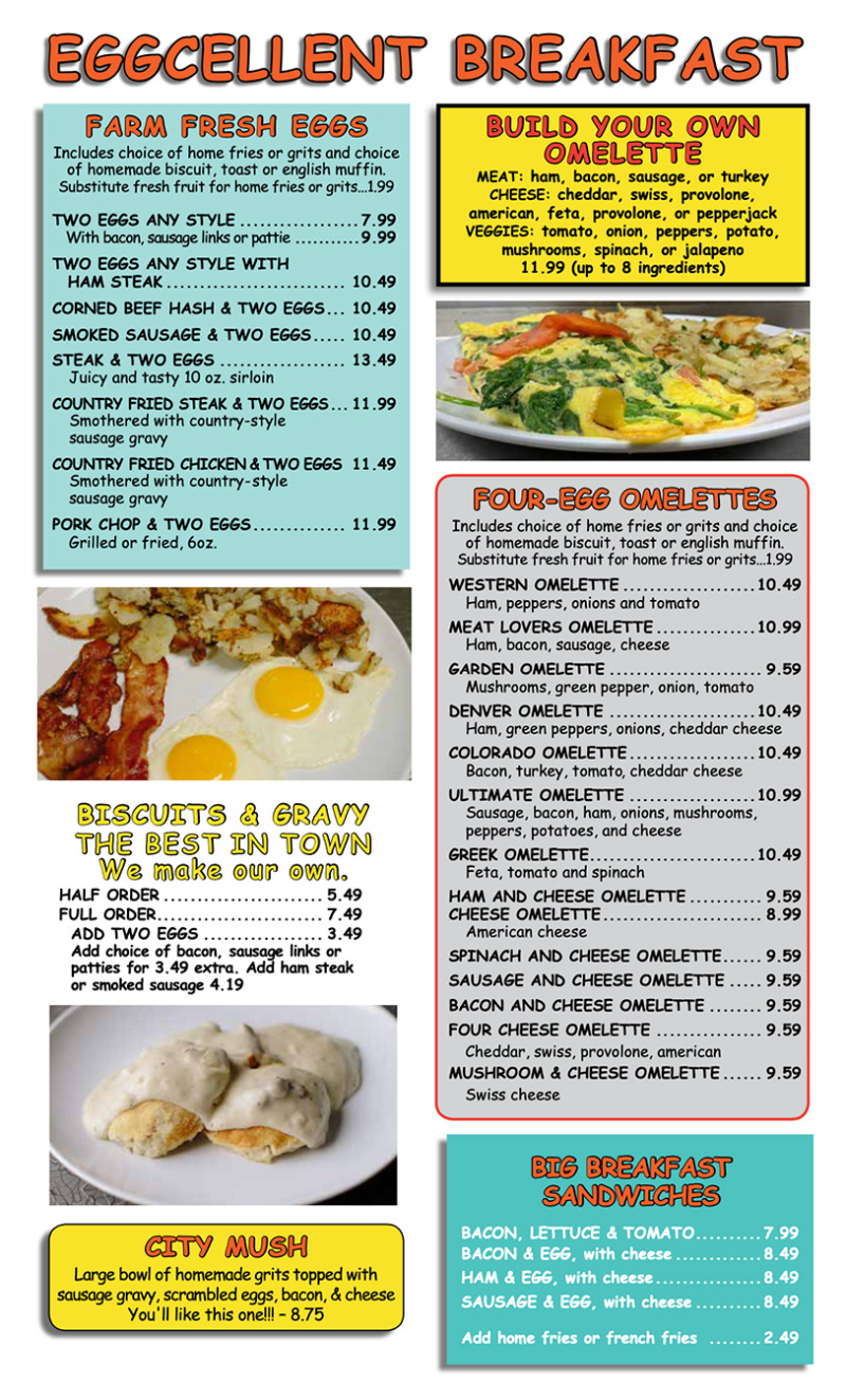 Menu | Egg City Diner